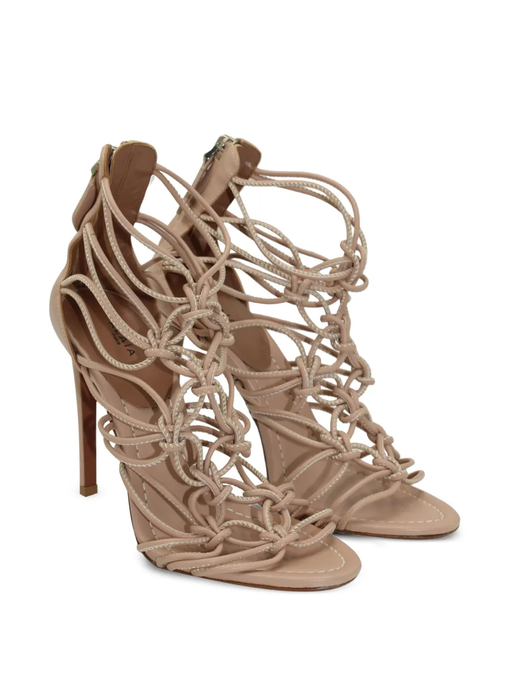 Alaïa Pre-Owned 100mm knotted leather high heels sandals | Image 2