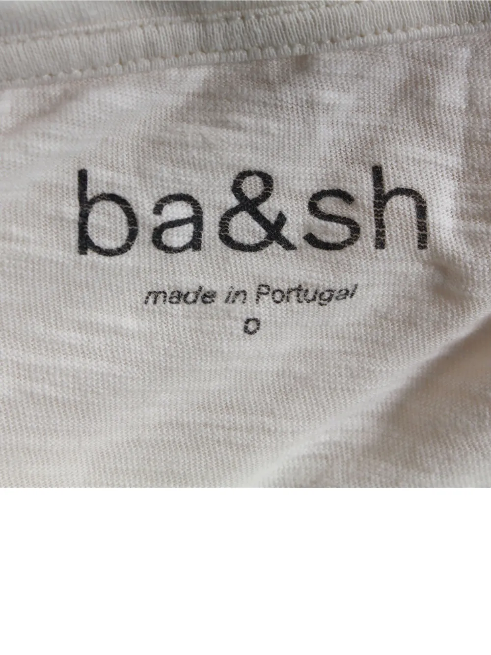 Pre-owned Ba&sh Layered-sleeve V-neck T-shirt In White