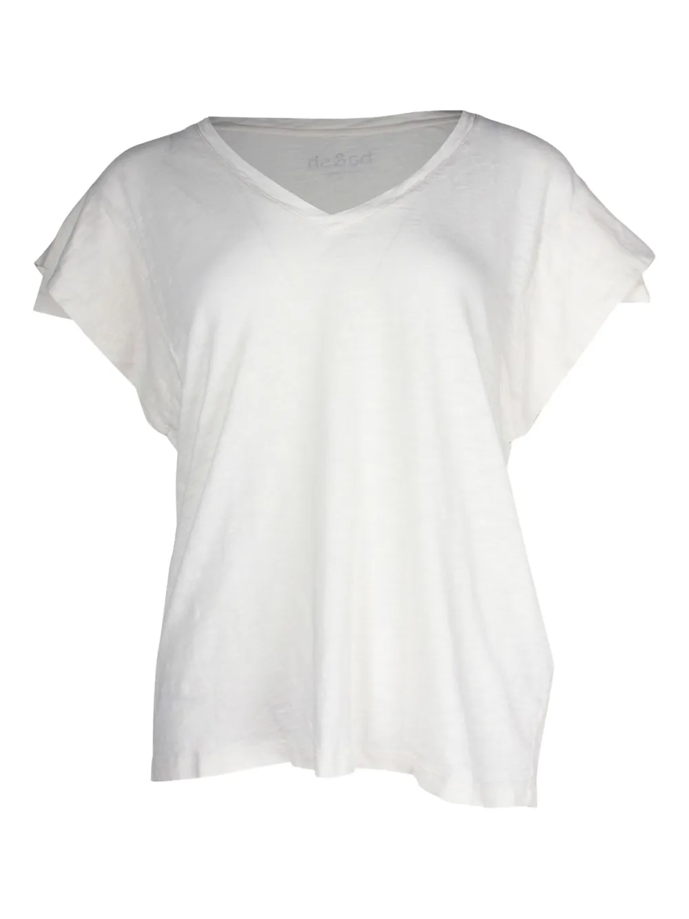 Ba&Sh layered-sleeve V-neck T-shirt | White | Image 1
