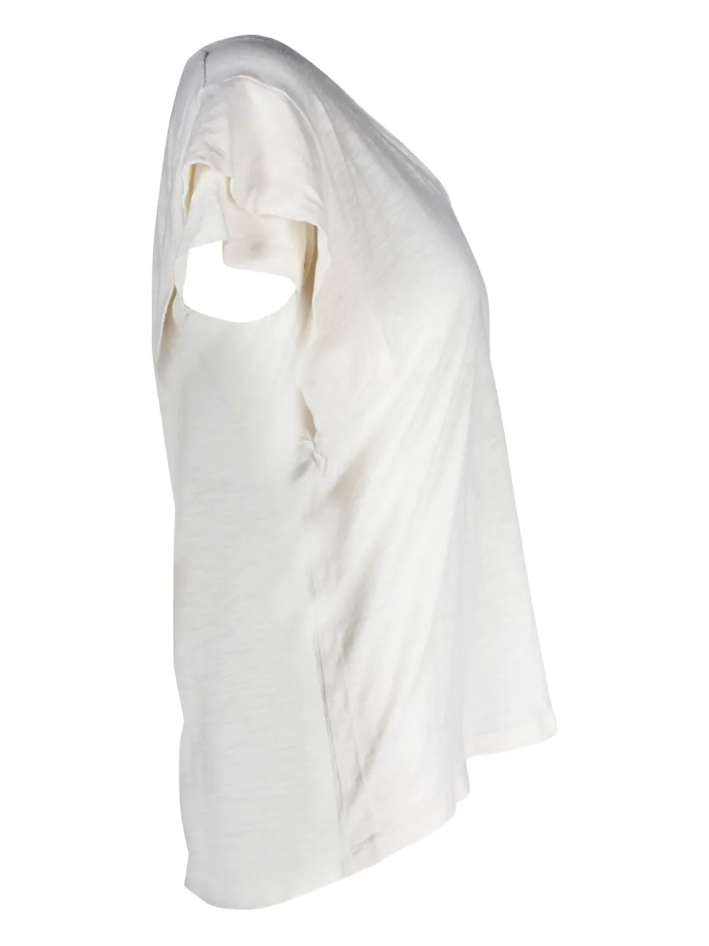 Pre-owned Ba&sh Layered-sleeve V-neck T-shirt In White