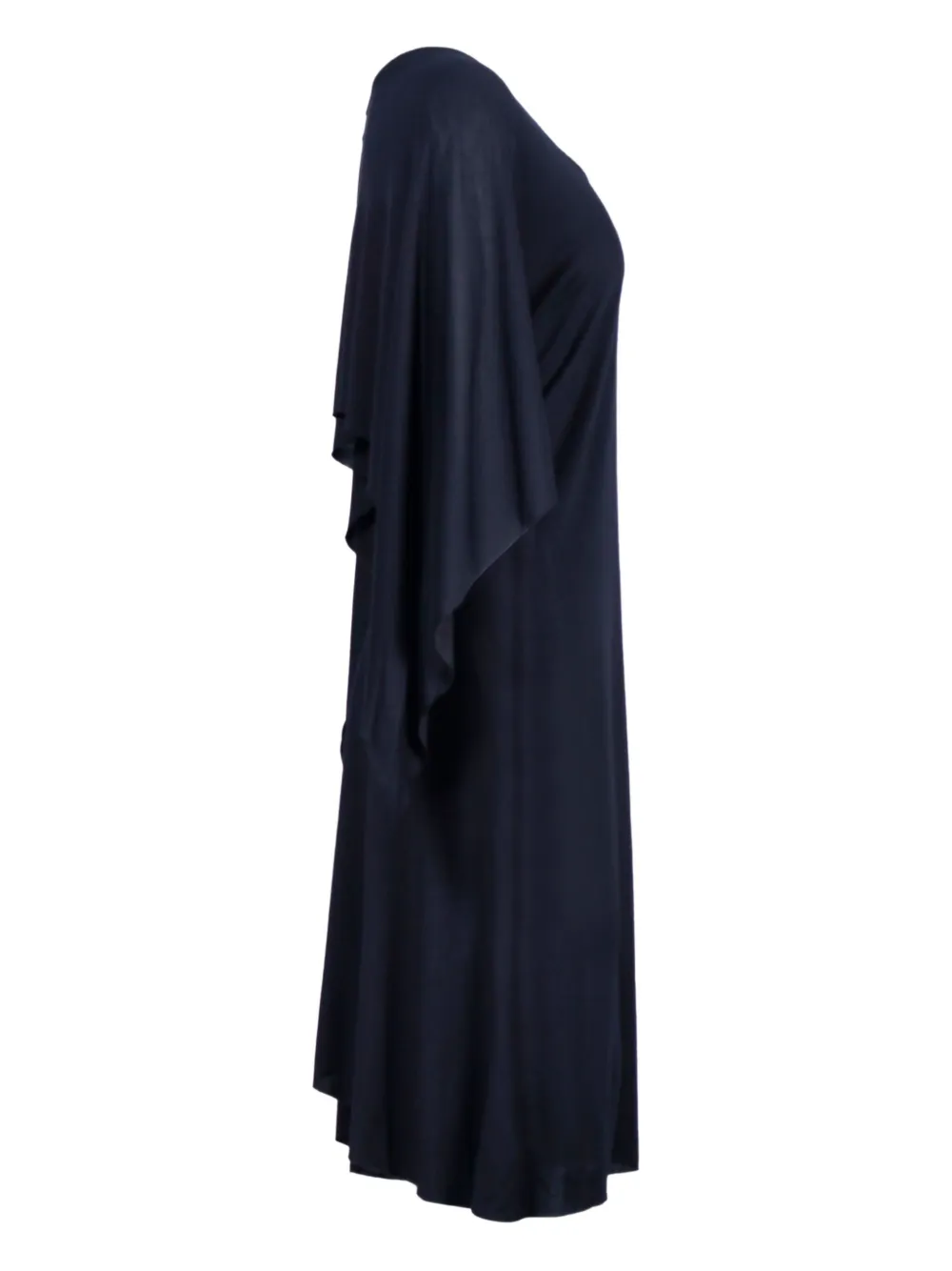 Givenchy Pre-Owned cape three-quarter sleeve midi dress - Blauw