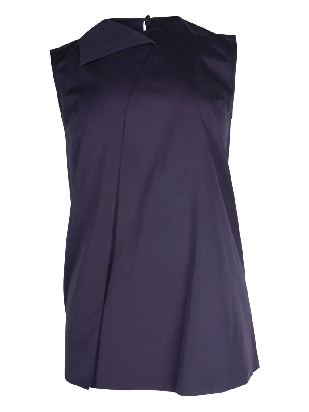 Pre-owned Hermes Overlapping-panel Sleeveless Top In Purple