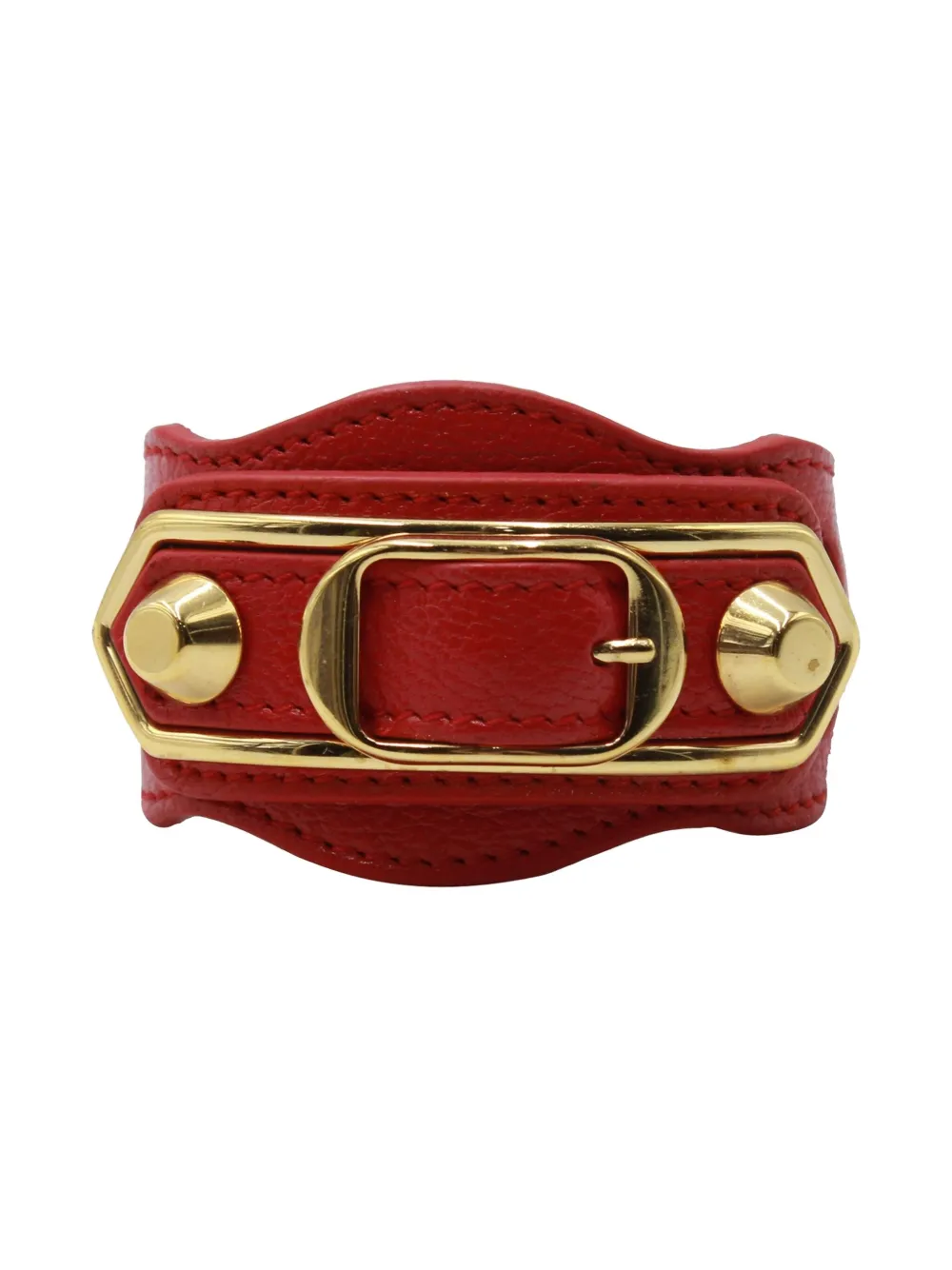 Balenciaga Pre-Owned Arena leather bracelet | Red | Image 1