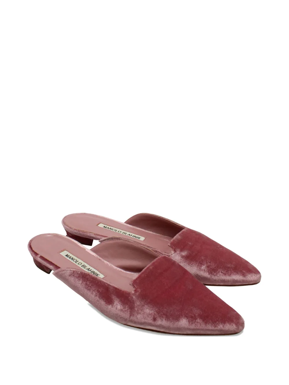 Manolo Blahnik pointed-toe velvet mules | Image 2