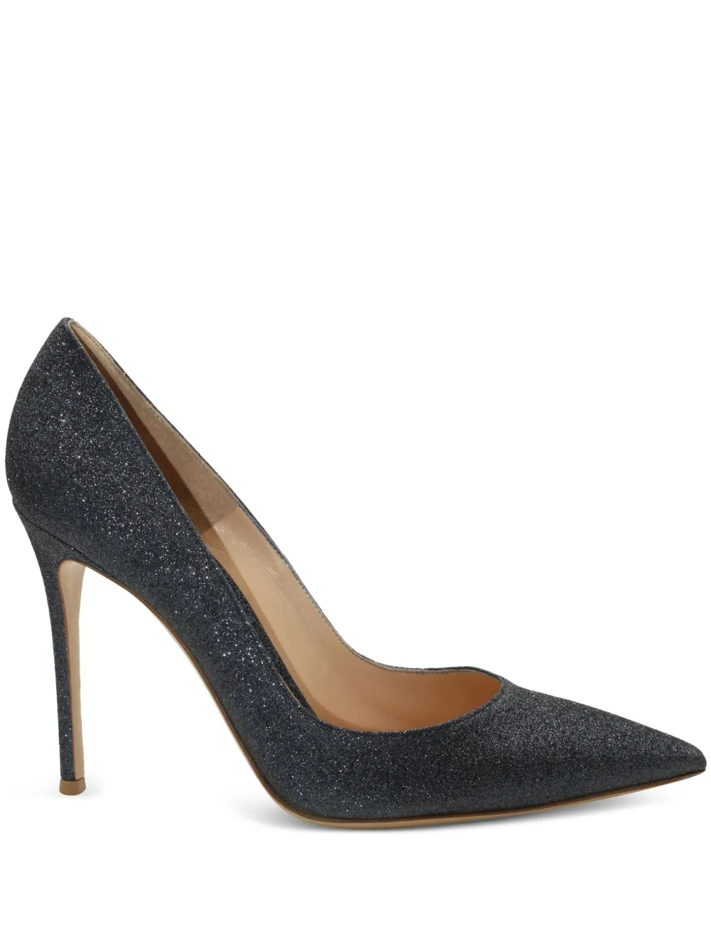 Gianvito Rossi 105mm glitter pointed-toe pumps | Blue | Image 1