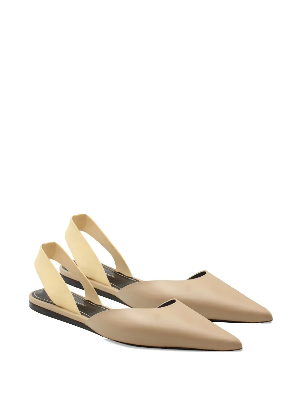 Proenza Schouler pointed-toe slingback flats - Beige