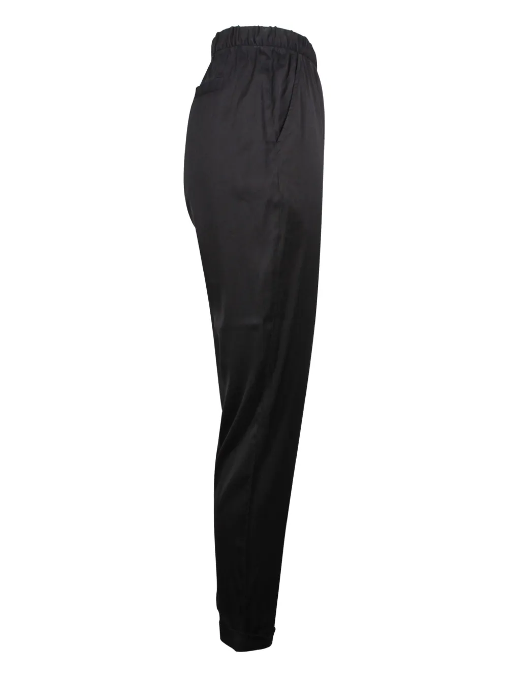 Pre-owned Alexander Wang Cuffed Twill Trousers In Black