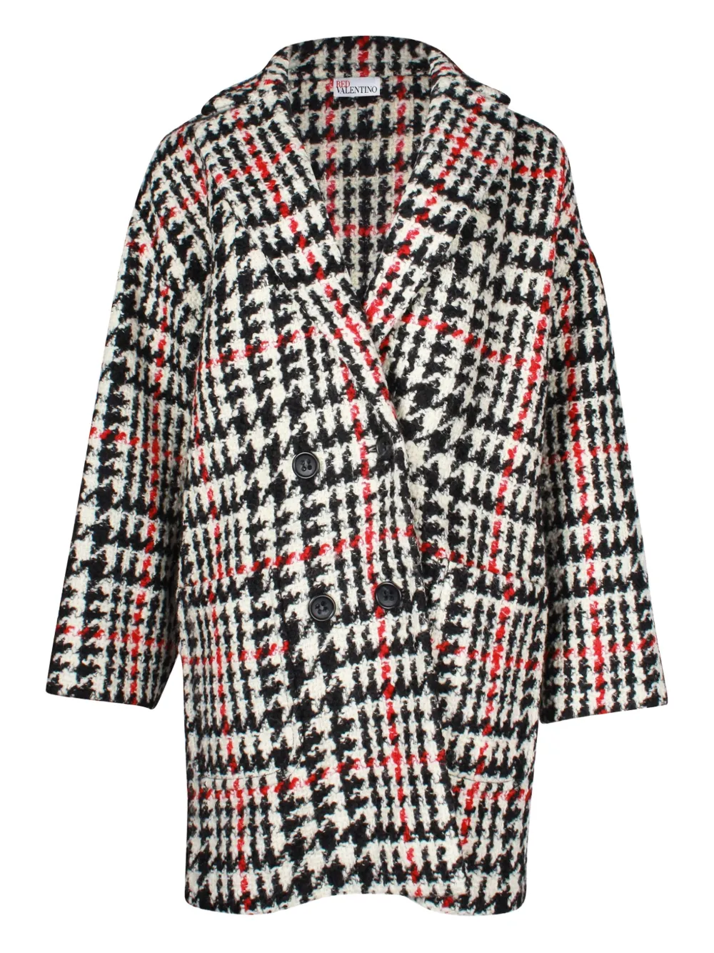 Red Valentino Vintage houndstooth wool coat | White | Image 1