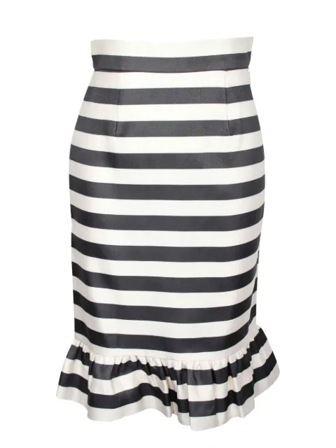 Mother Of Pearl Bella stripe midi skirt