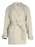 Dion Lee belted cocoon coat - Green