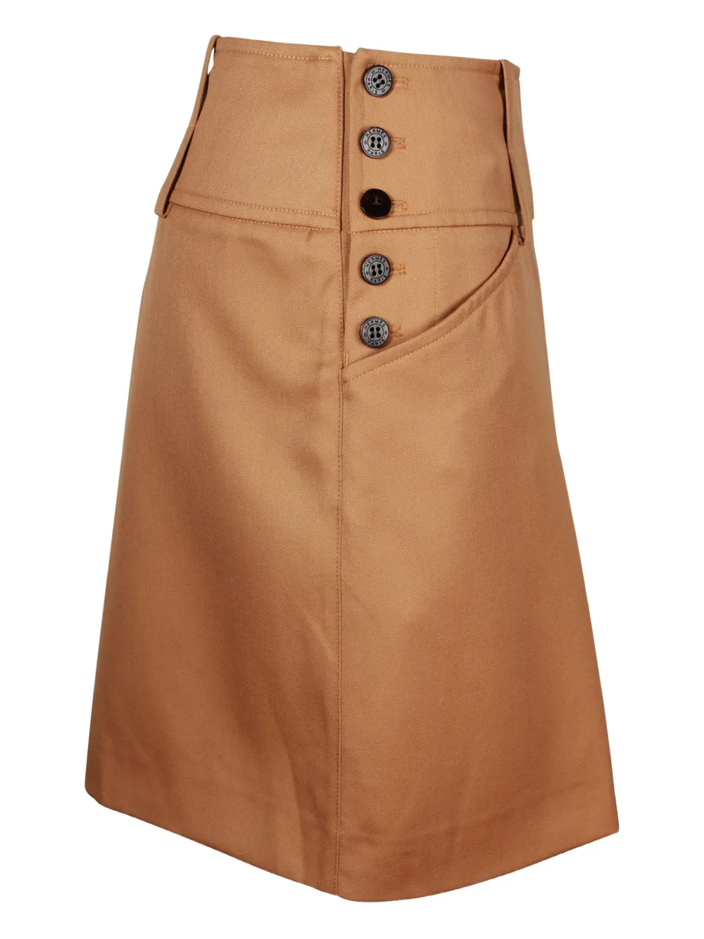 Pre-owned Hermes Side-button Wool Shorts In Brown
