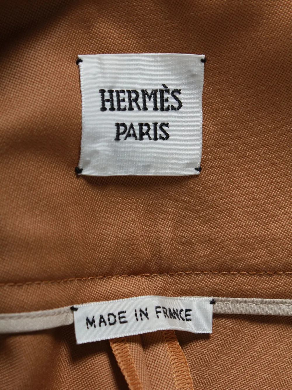 Pre-owned Hermes Side-button Wool Shorts In Brown