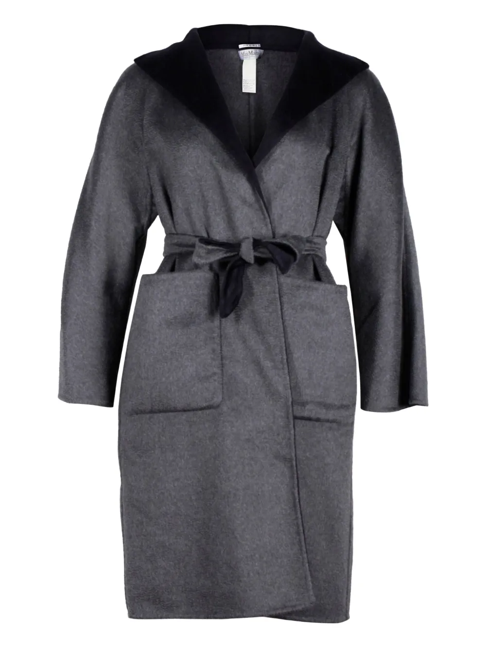 Max Mara Max Mara Reversible Lilia Coat in Grey and Black Cashmere | Grey | Image 1