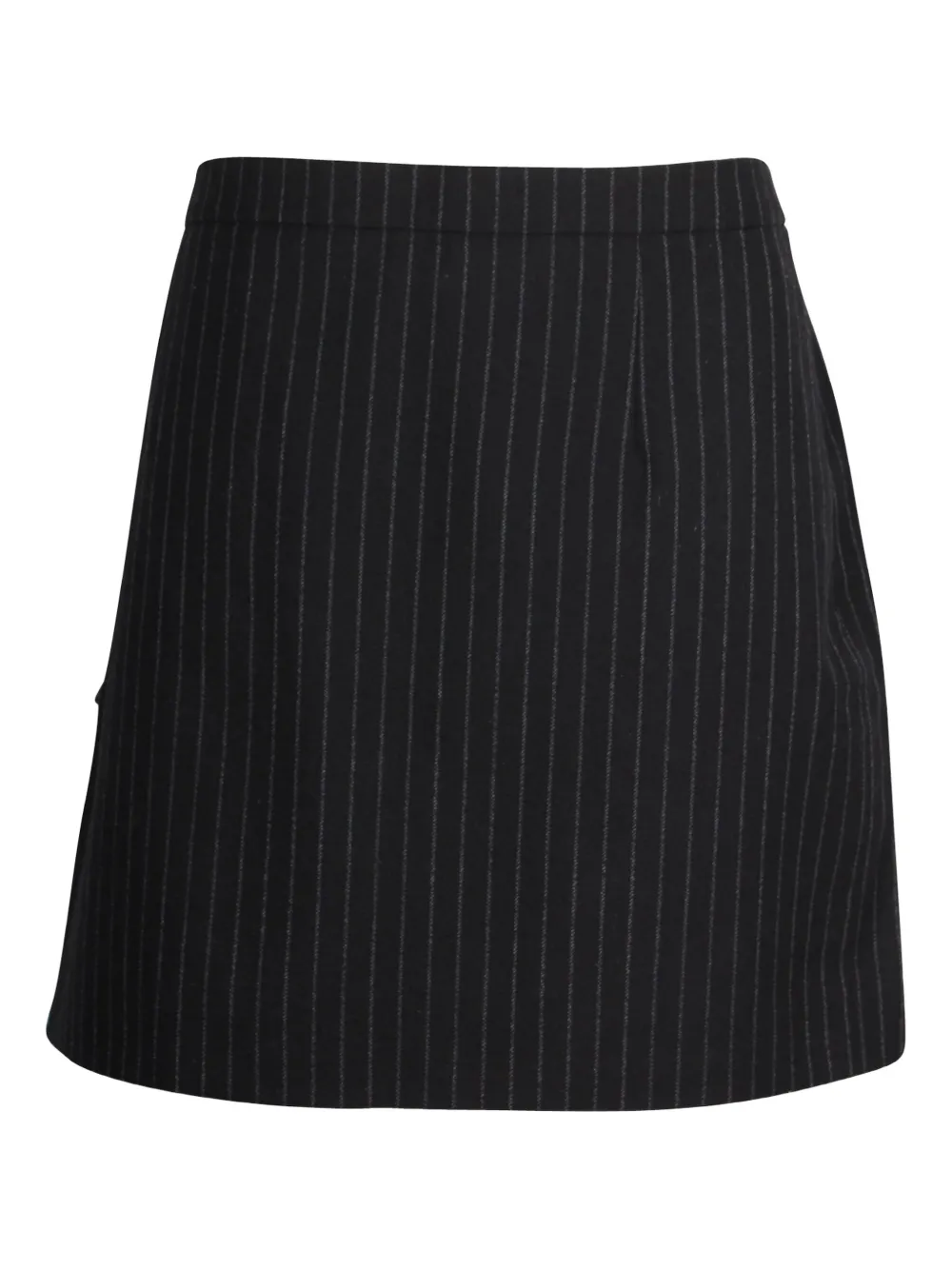 Saint Laurent Pre-Owned pinstripe-pattern mini skirt | Black | Image 1