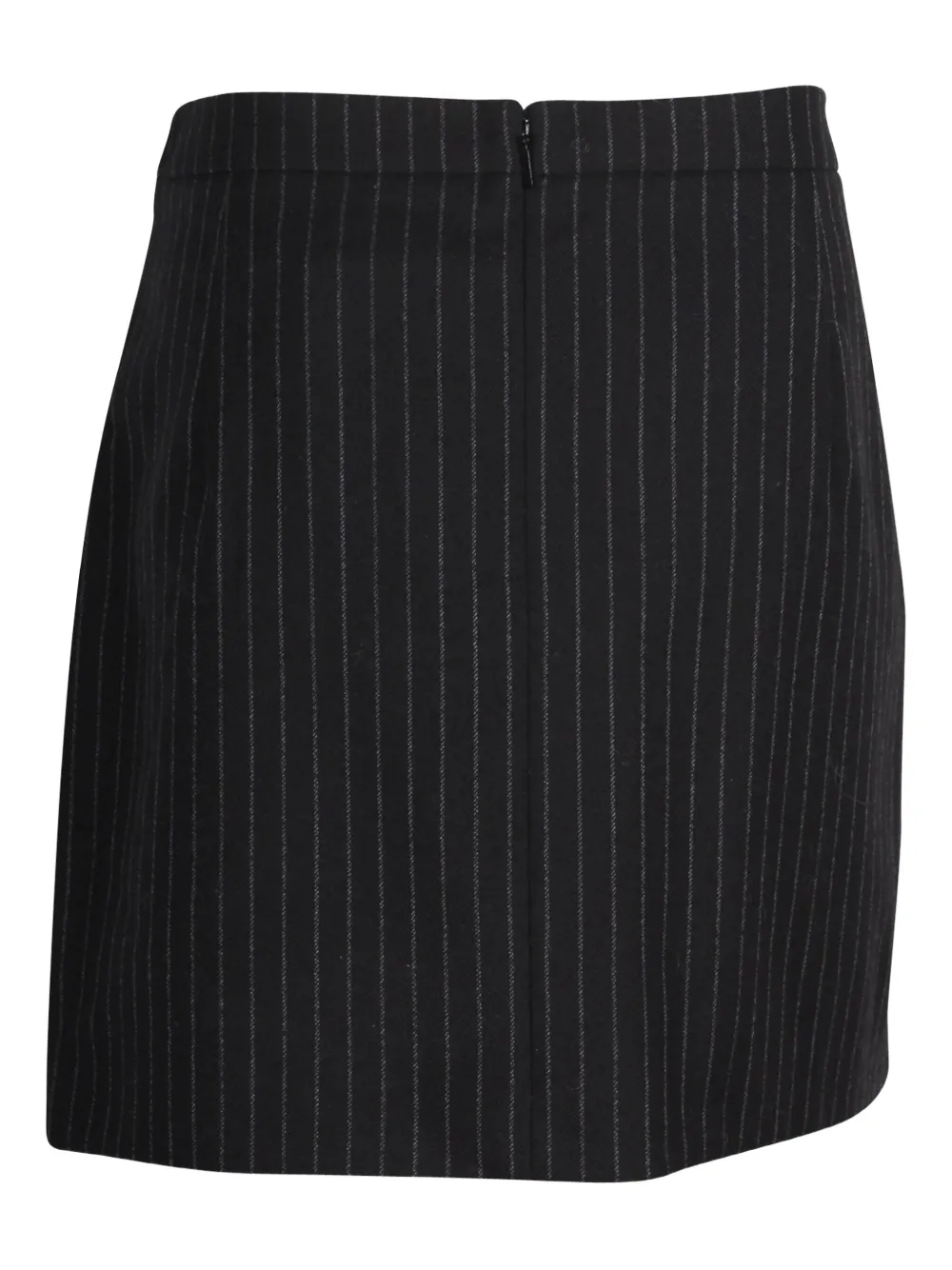 Saint Laurent Pre-Owned Mini-rok met krijtstreep - Zwart