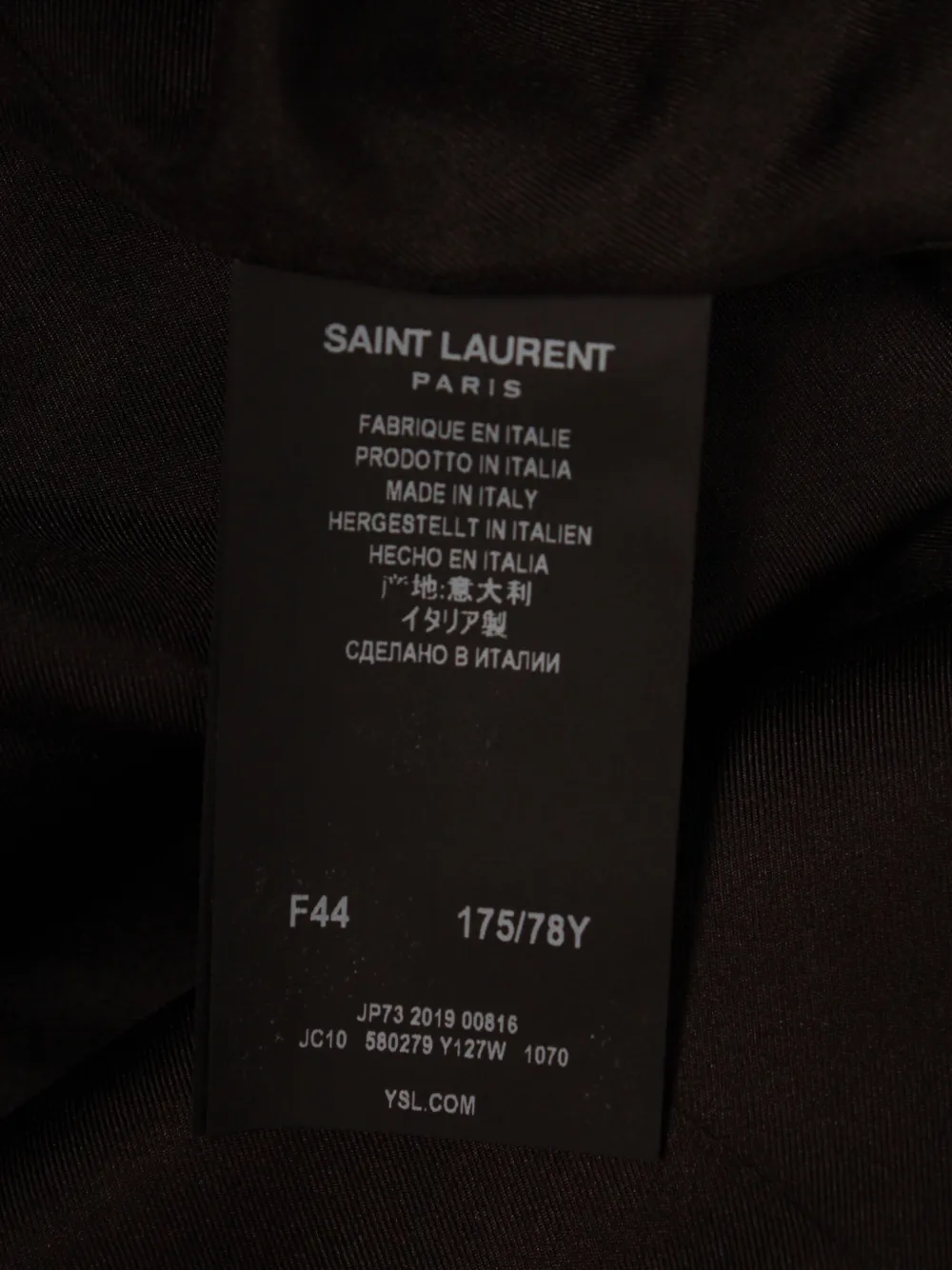 Pre-owned Saint Laurent Pinstripe-pattern Mini Skirt In Black