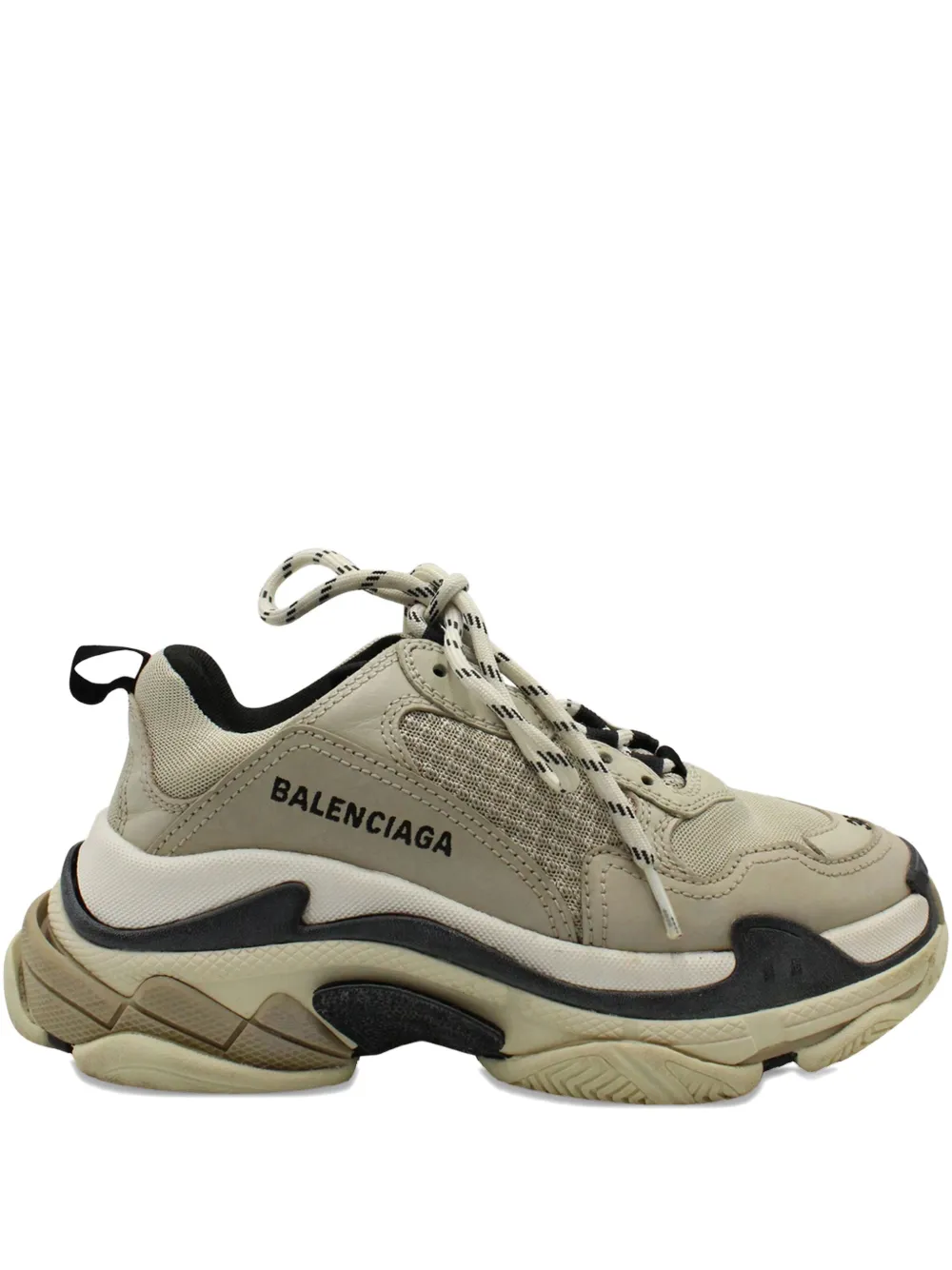 Pre-owned Balenciaga Triple S Sneakers In Neutral