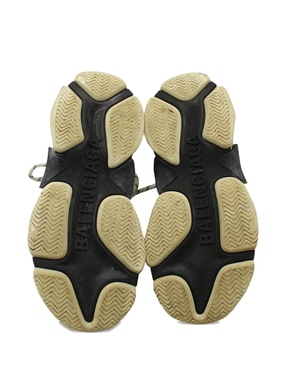 Pre-owned Balenciaga Triple S Sneakers In Neutral