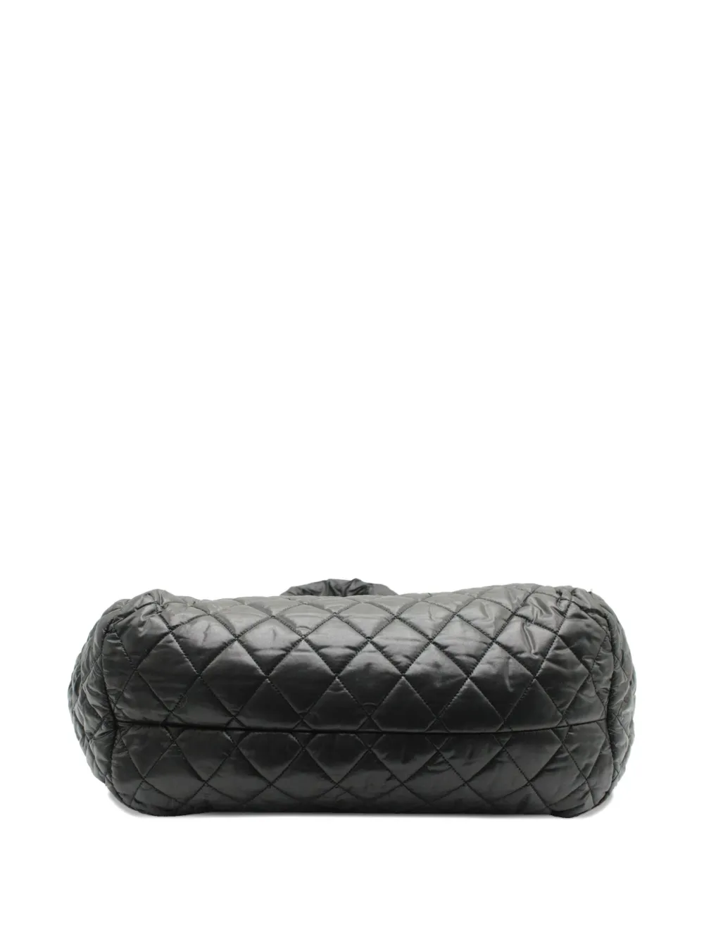 Pre-owned Chanel Coco Cocoon Bowling Bag In Black