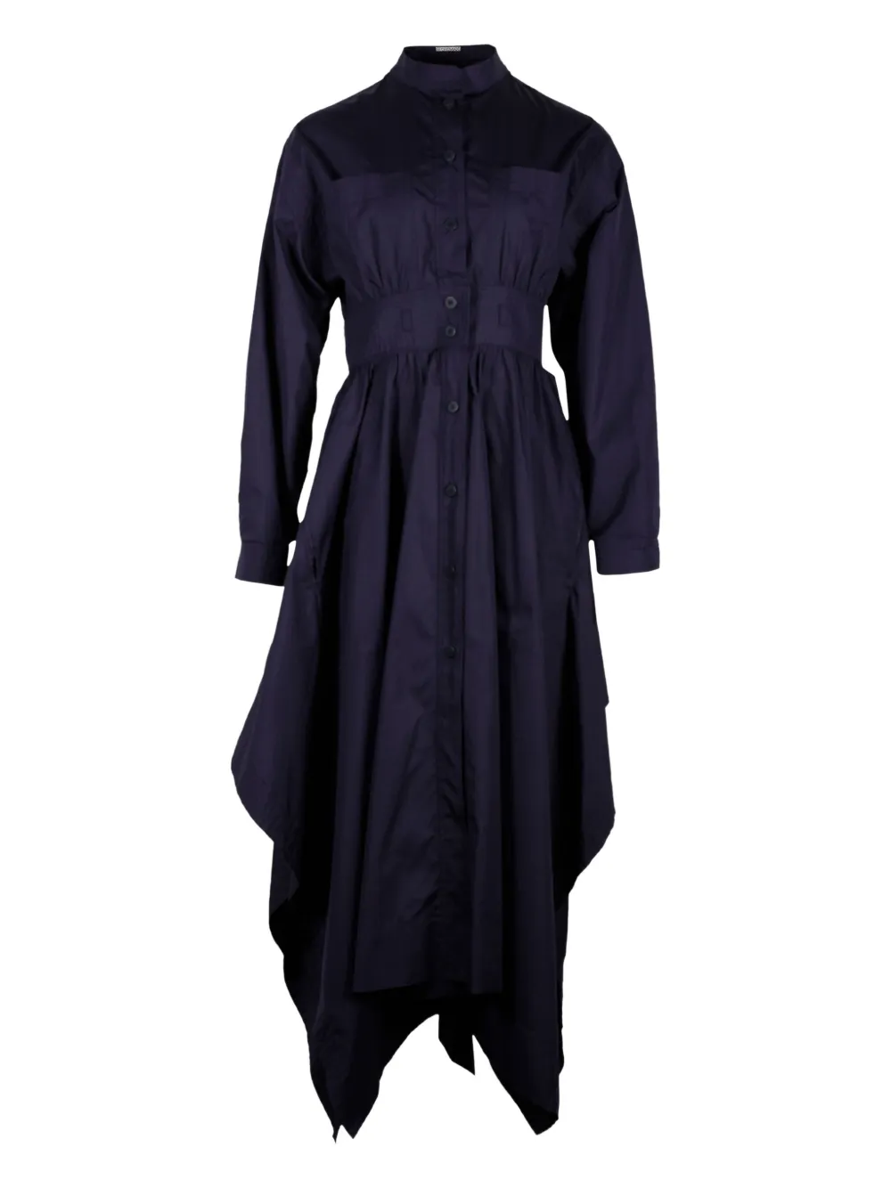 Sportmax Vintage asymmetric long-sleeve midi dress | Blue | Image 1