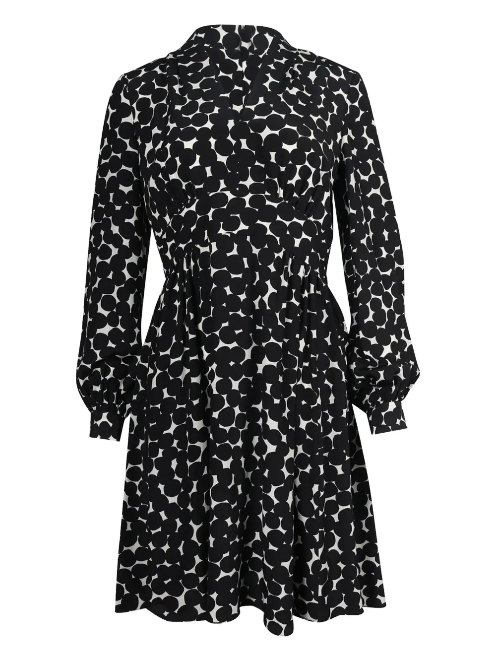 Kate Spade polka-dot long-sleeve dress - Zwart