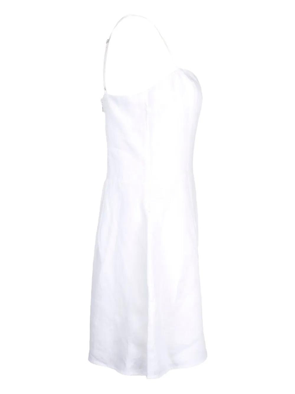 Pre-owned Reformation Linen Mini Dress In White