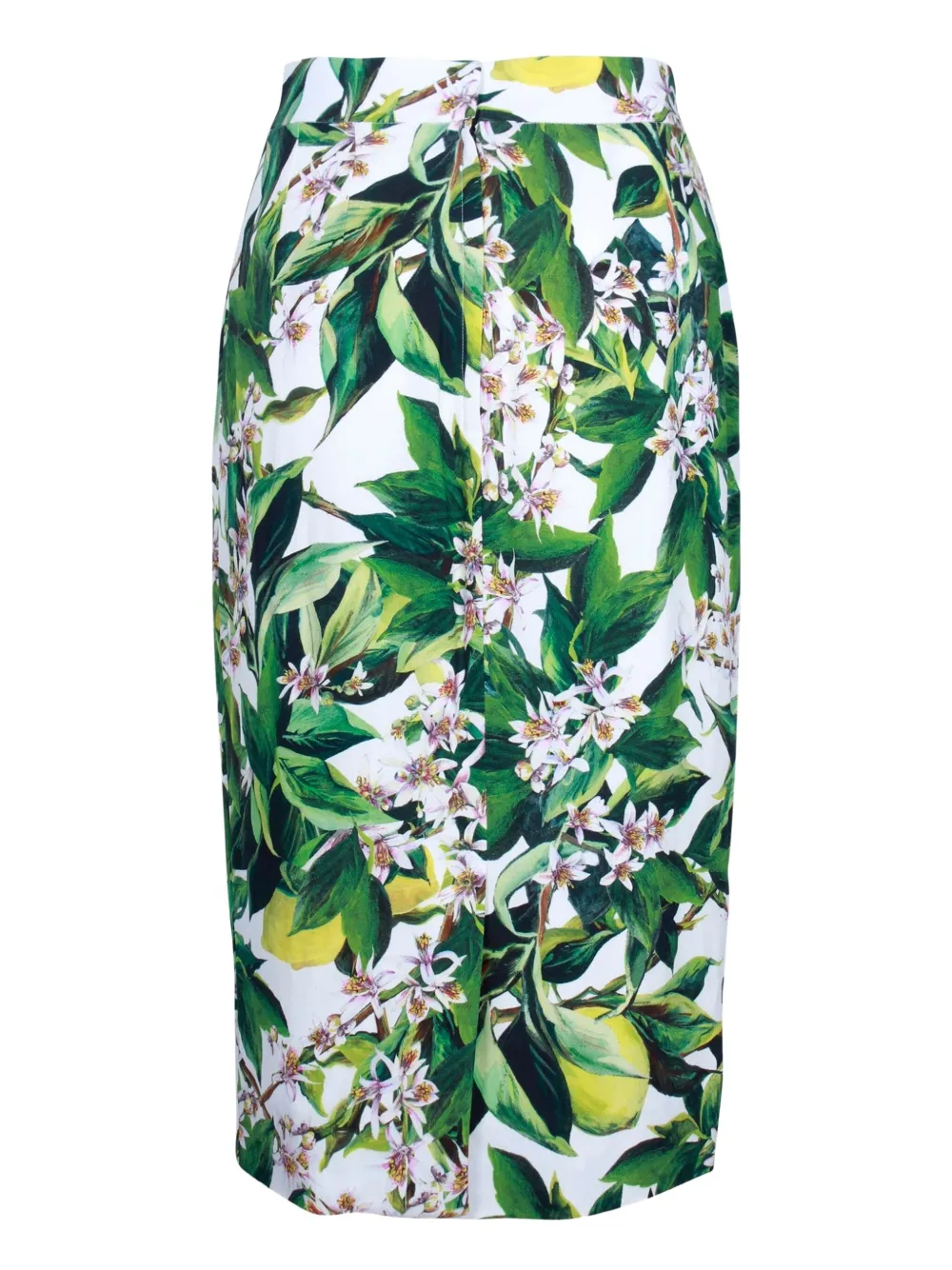Dolce & Gabbana Pre-Owned floral-print midi skirt - Wit