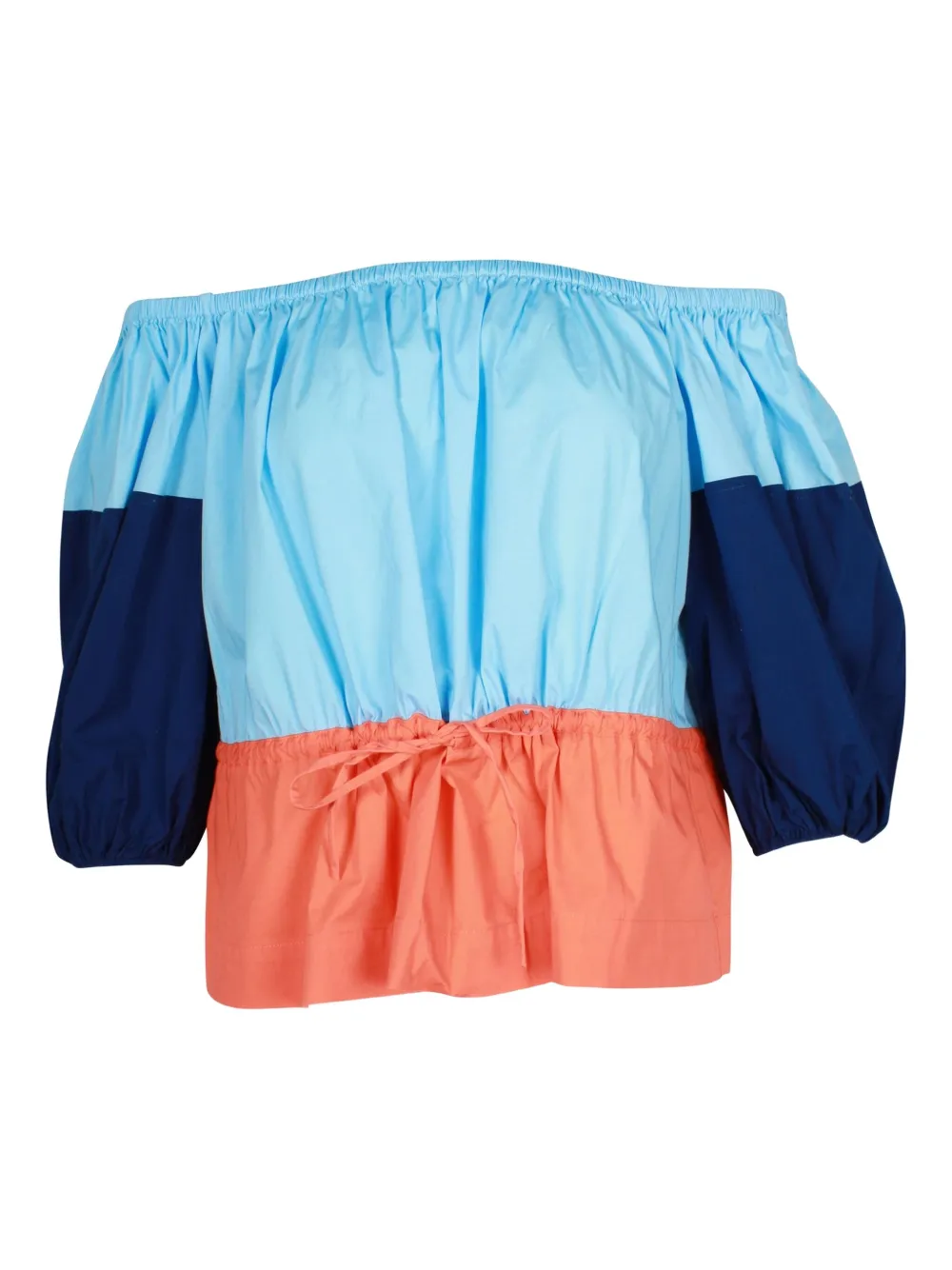 STAUD Juliet off-the-shoulder top | Blue | Image 1