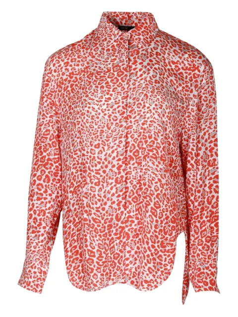 Maje leopard-print button-down shirt