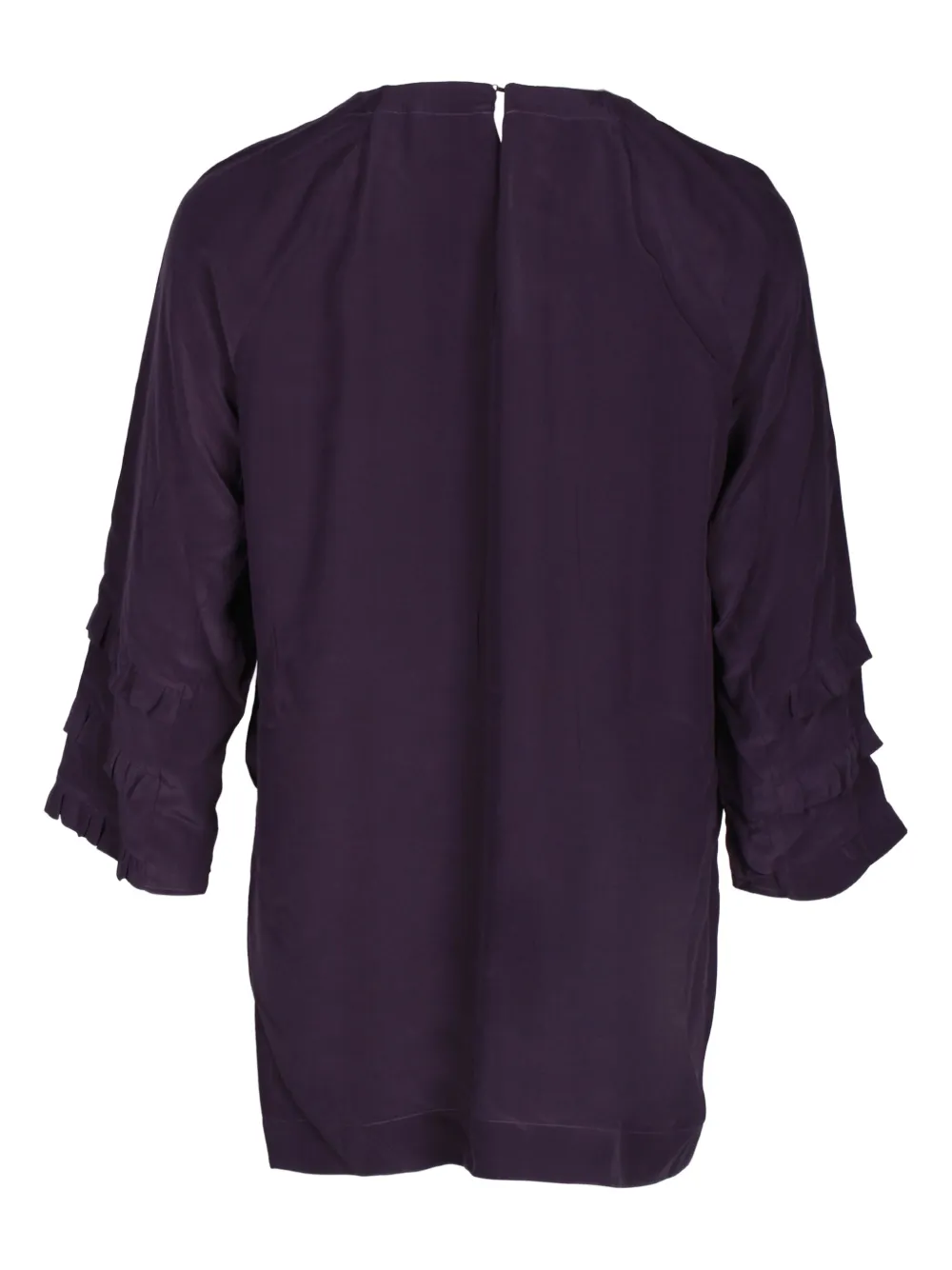 Pre-owned Miu Miu Silk Blouse In Purple