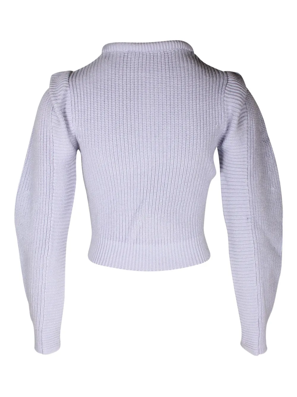 Pre-owned Self-portrait Embroidered-collar Sweater In Purple