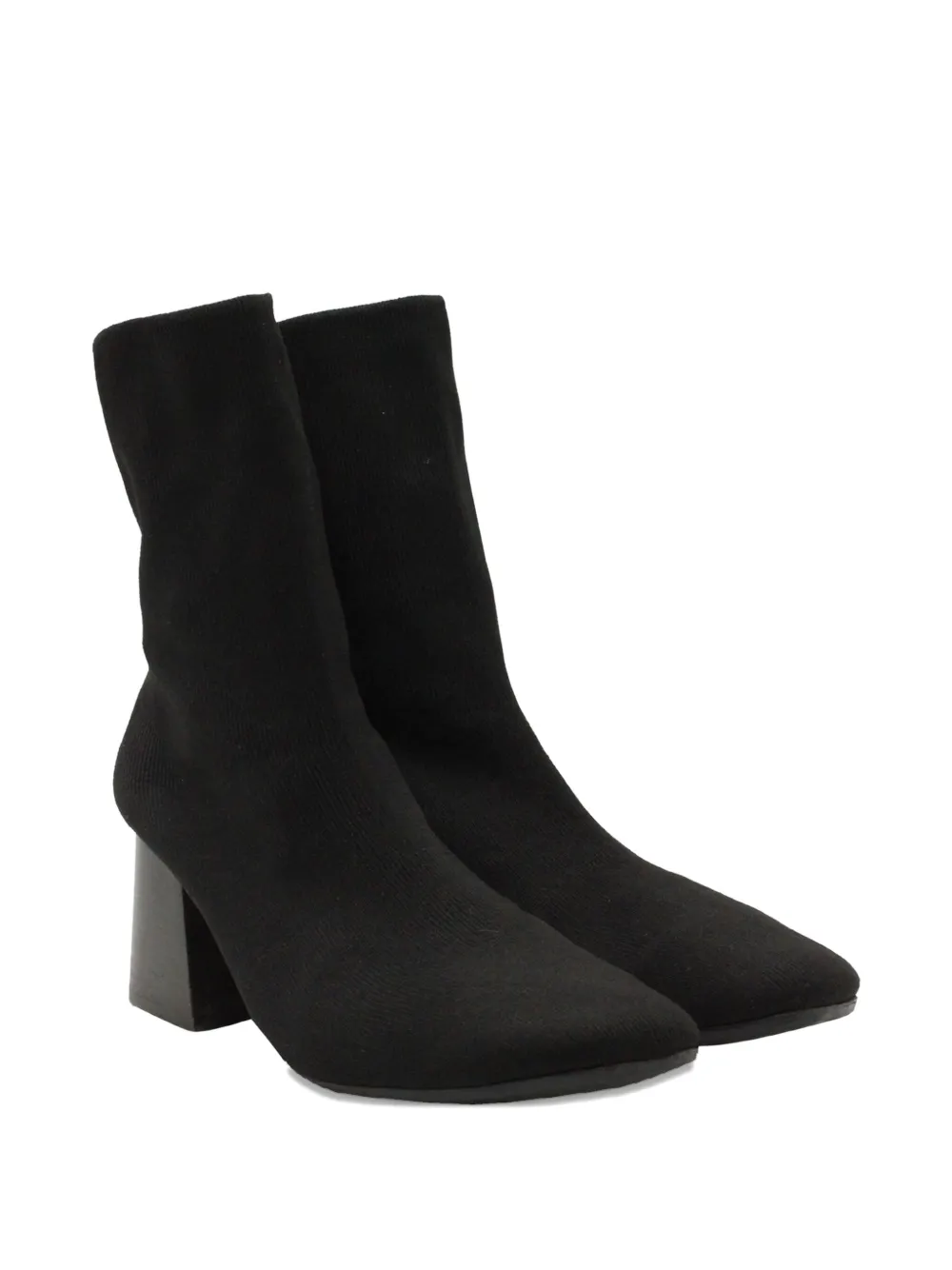Celine Pre-Owned 70mm knitted ankle boots - Zwart