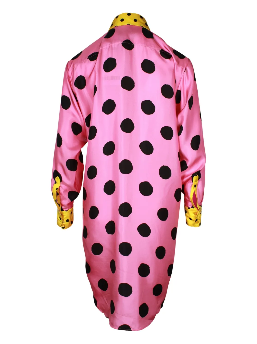 Pre-owned Moschino Polka-dot Shirt Dress In Pink