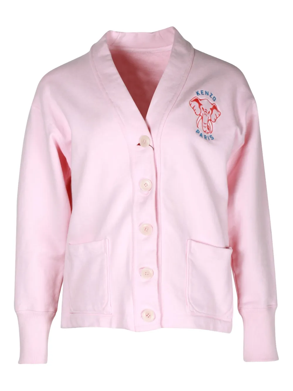 Pre-owned Kenzo Jungle Cardigan In Pink