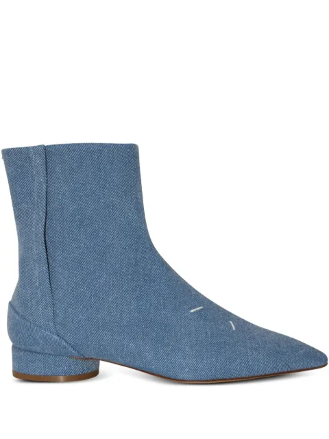 Maison Margiela pointed-toe denim boots
