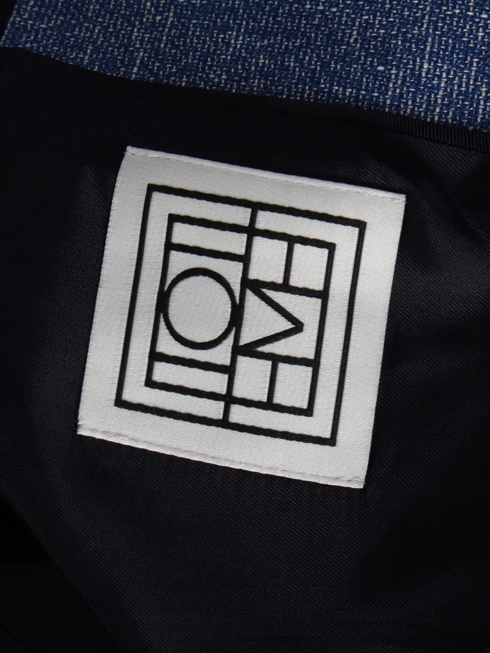 Pre-owned Totême Loreo Double-breasted Mélange Blazer In Blue
