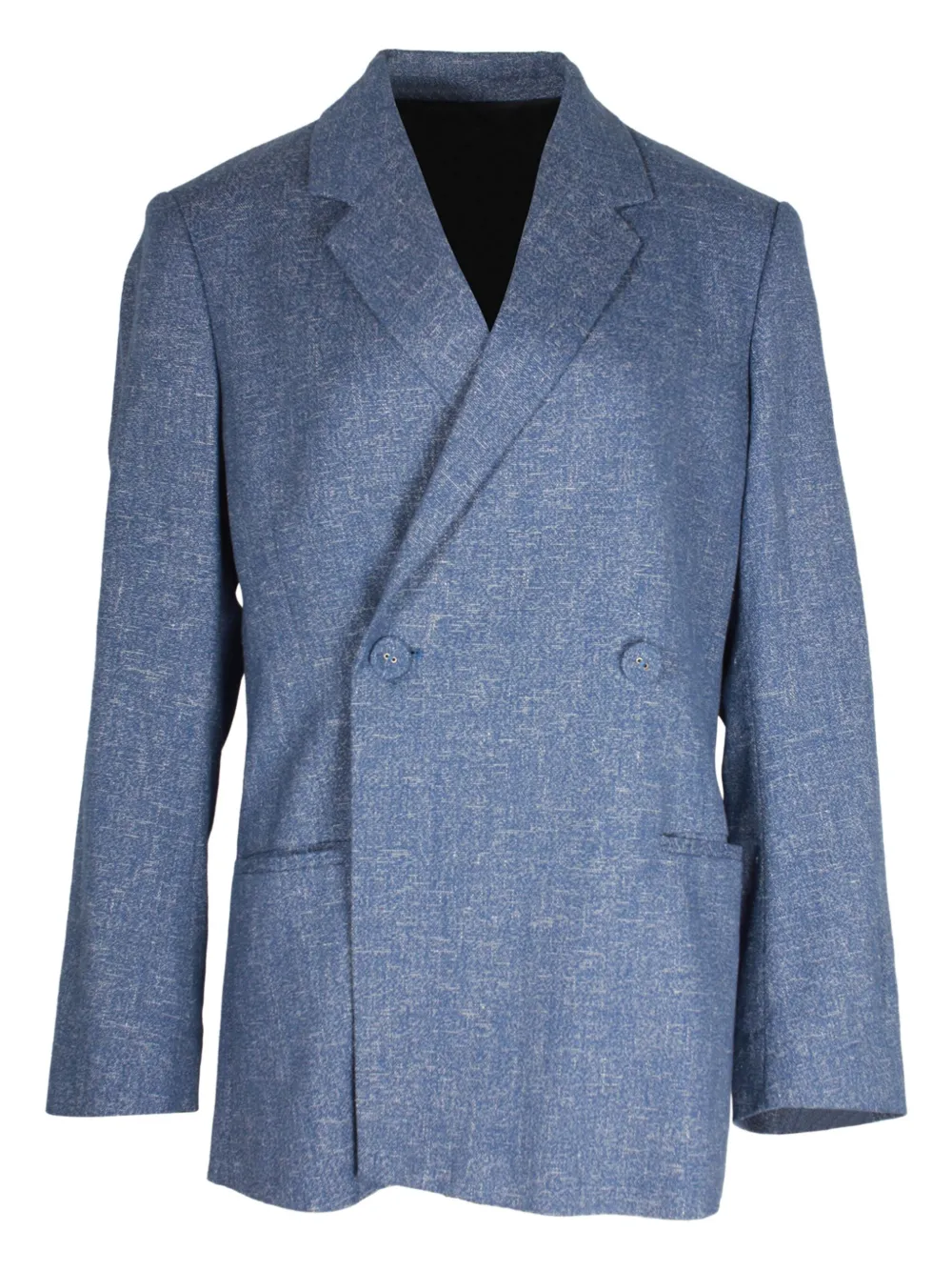 TOTEME Loreo double-breasted mélange blazer | Blue | Image 1