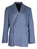 TOTEME Loreo double-breasted mélange blazer - Blue
