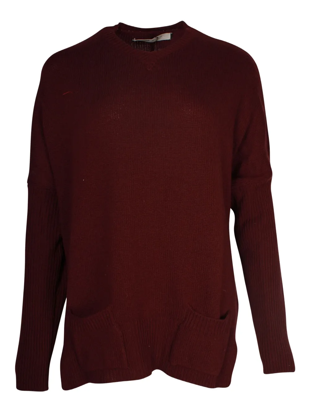 Pre-owned Marni Back-tie Pocket Sweater In Red