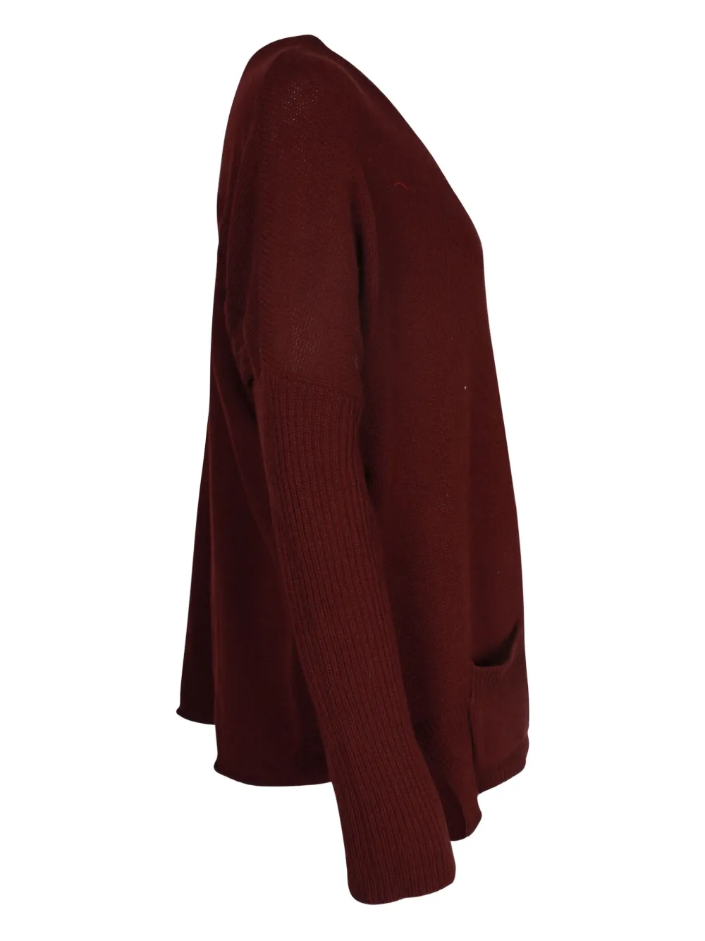 Pre-owned Marni Back-tie Pocket Sweater In Red