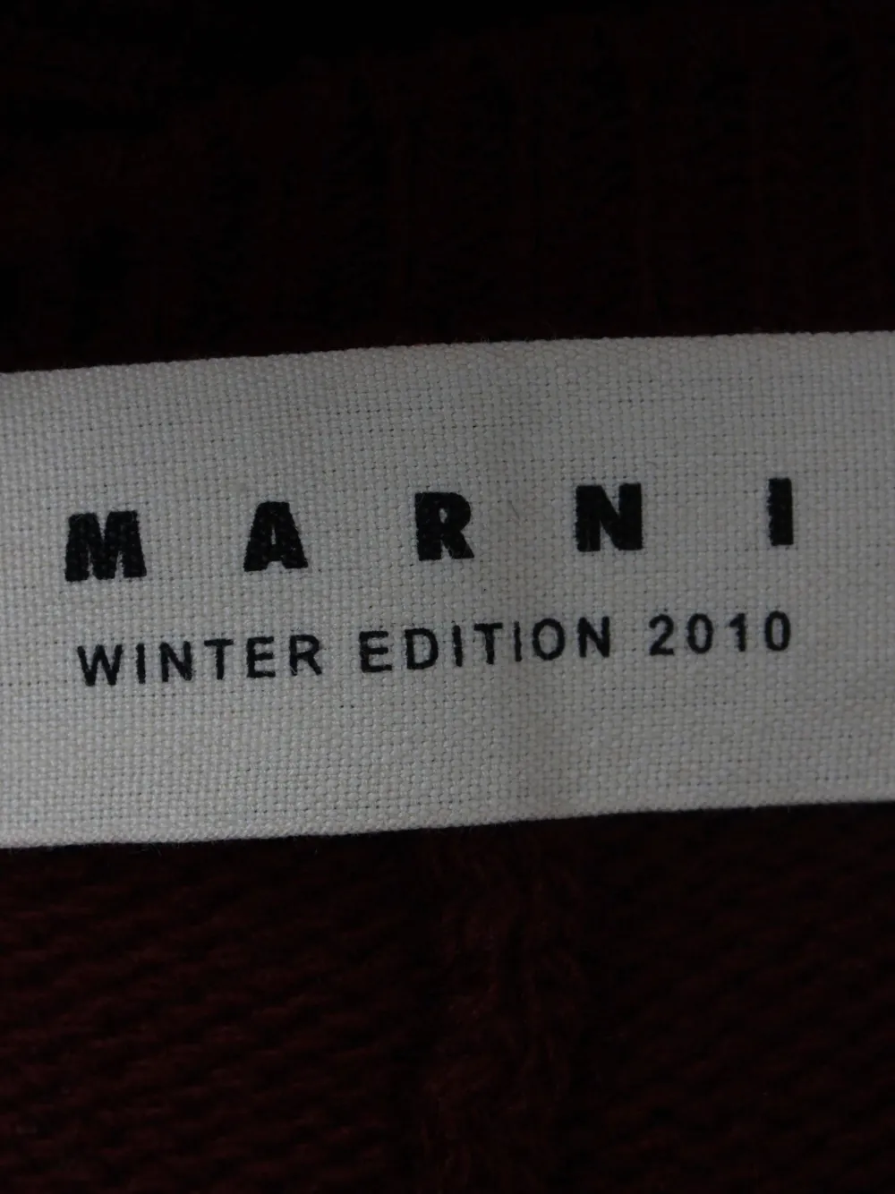 Pre-owned Marni Back-tie Pocket Sweater In Red