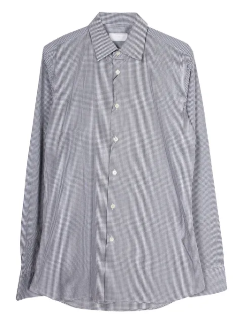 Prada Pre-Owned checked long-sleeve shirt