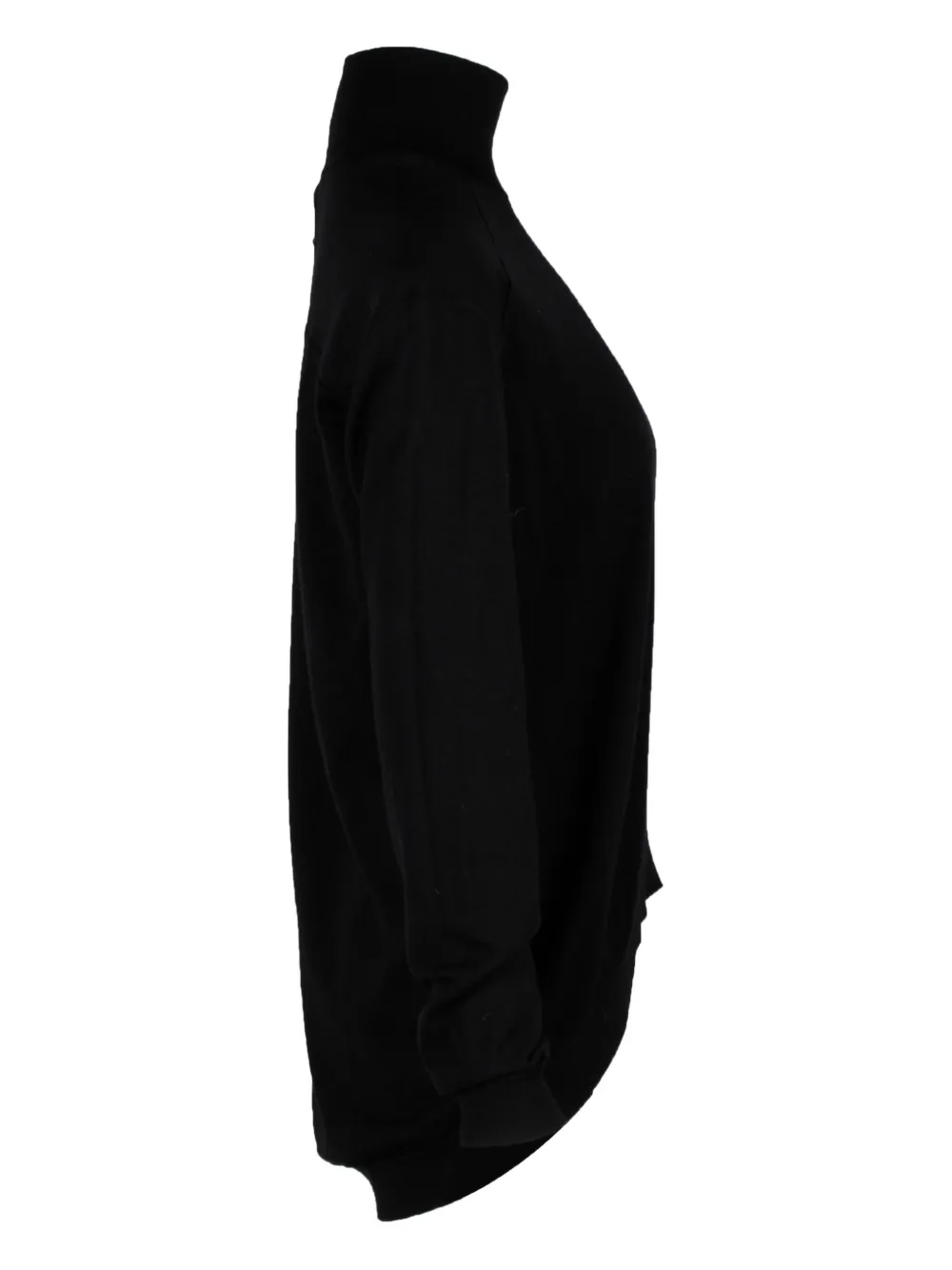 Pre-owned Givenchy Turtleneck Wool Sweater In Black