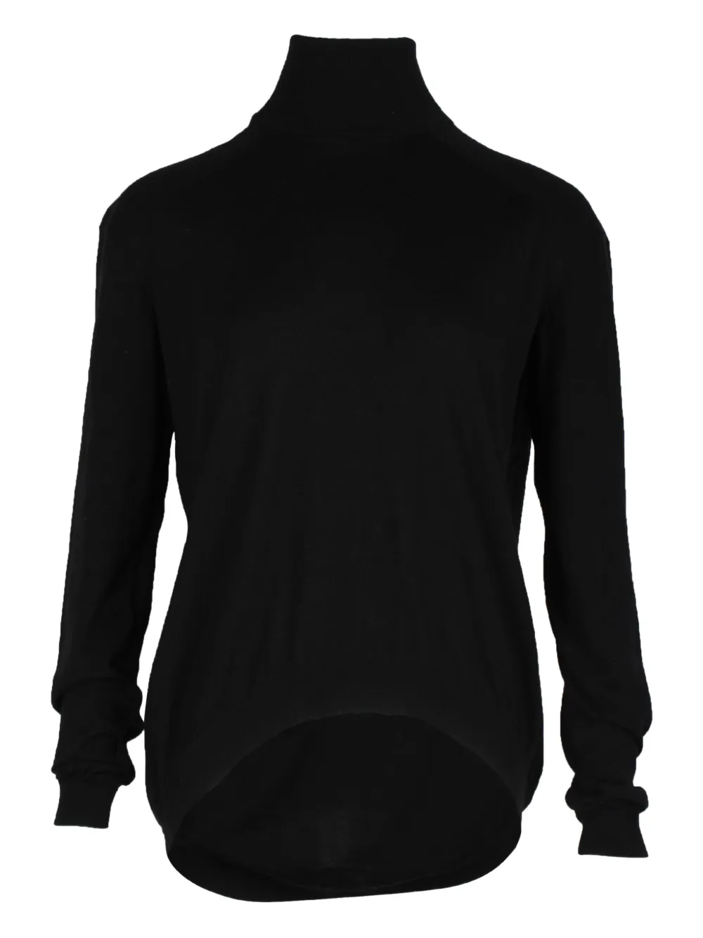 Pre-owned Givenchy Turtleneck Wool Sweater In Black