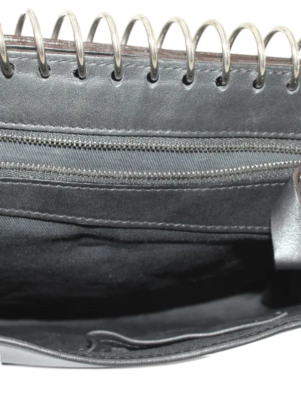 Jean Paul Gaultier Pre-Owned パッチワーク レザーポーチ | ブラック