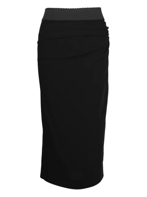 Dolce & Gabbana Pre-Owned falda midi con cintura elástica