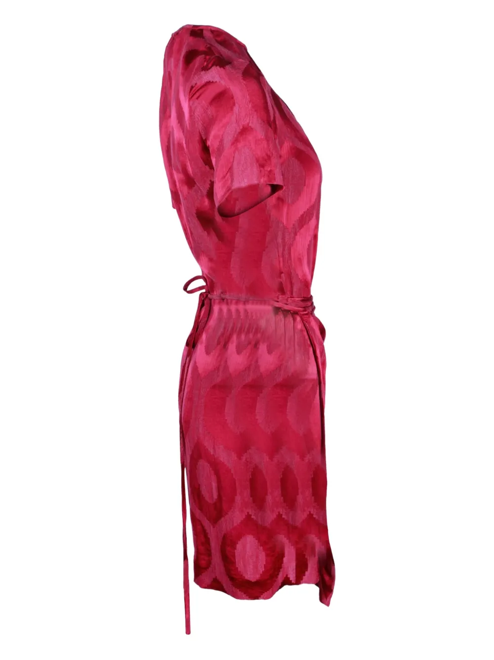 Isabel Marant Vintage Servane jacquard-wrap mini dress - Rood