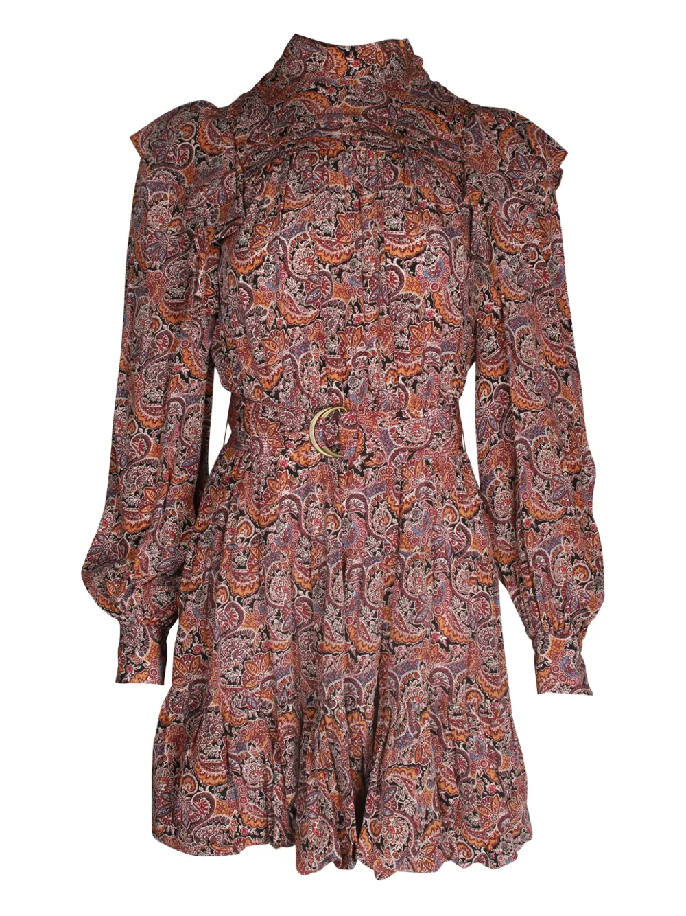 Ulla Johnson Luna paisley-pattern ruffled mini dress | Brown | Image 1