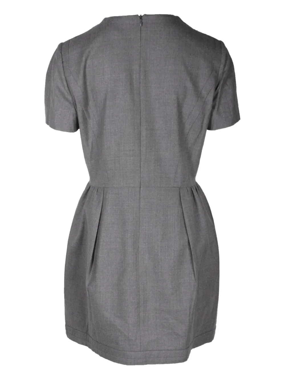 Miu Miu Pre-Owned wool mini dress - Grijs