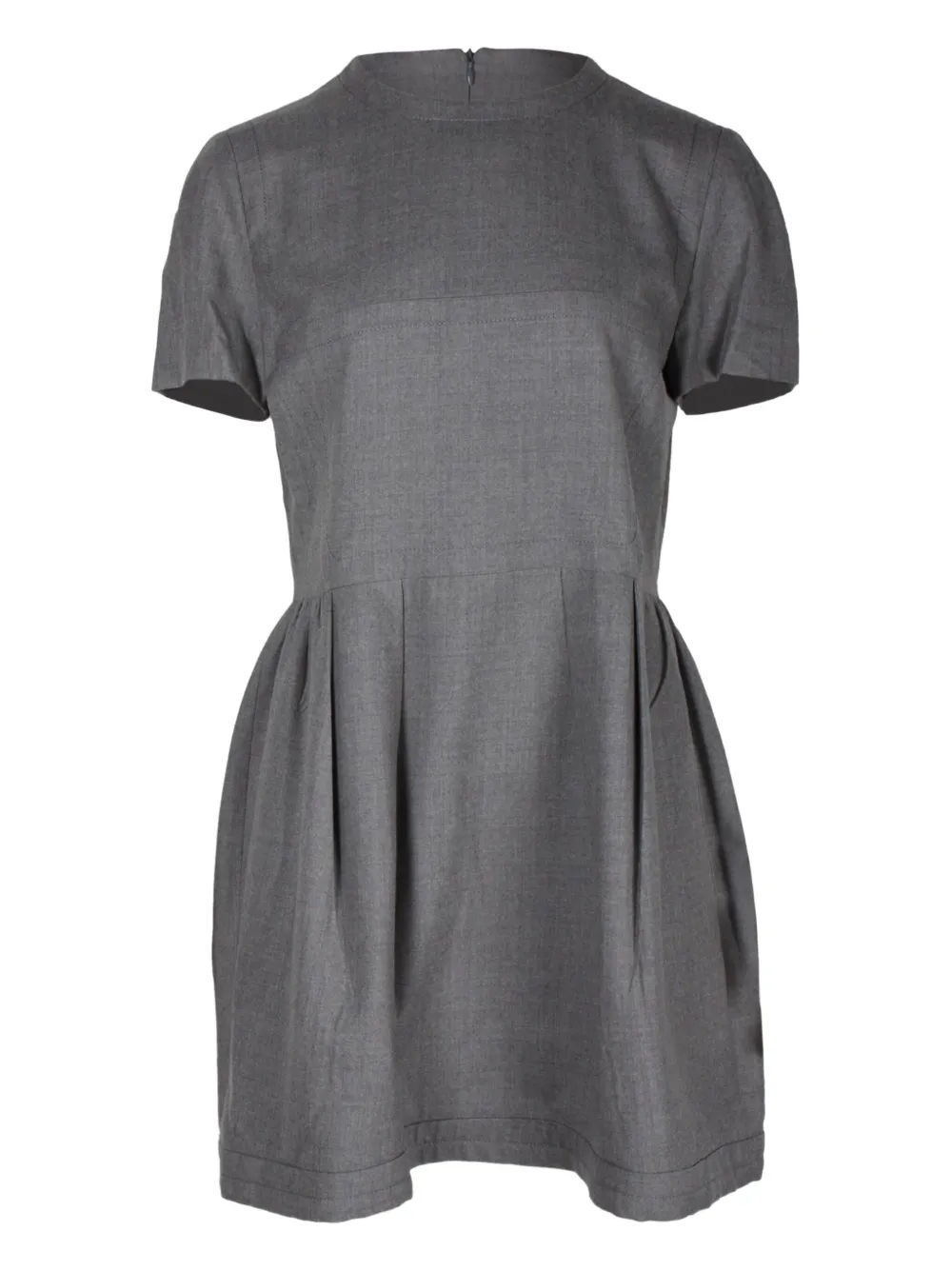 Miu Miu Pre-Owned wool mini dress | Grey | Image 1